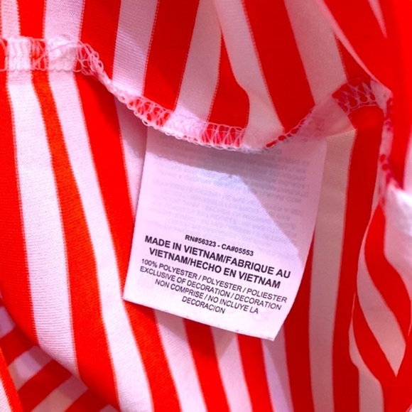 Nike Orange & White Striped University of Florida Polyester & Spandex Golf Polo - Picture 7 of 8